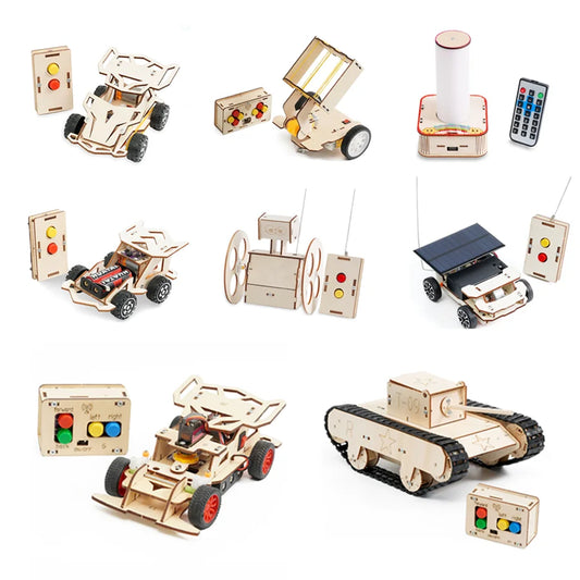 DIY Remote-Control Vehicle Kit – Multiple Models | STEM Educational Science Toy for Kids