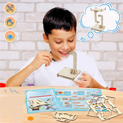 DIY Anti-Gravity Wooden Toy Kit – Educational Hands-On STEM Activity for Kids