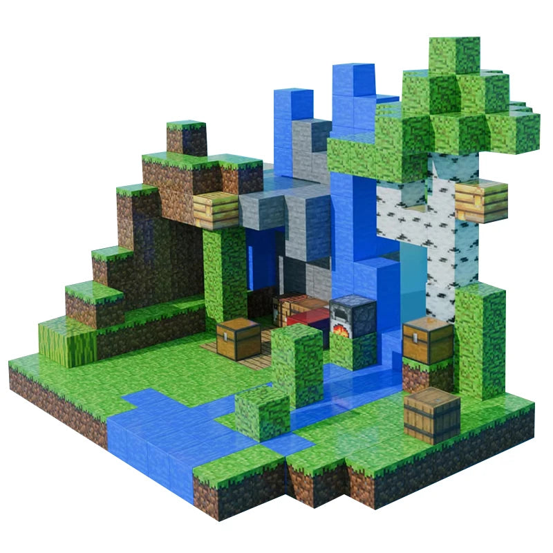 Craft, Stack & Play – Minecraft-Themed Magnetic Blocks for Builders-in-Training