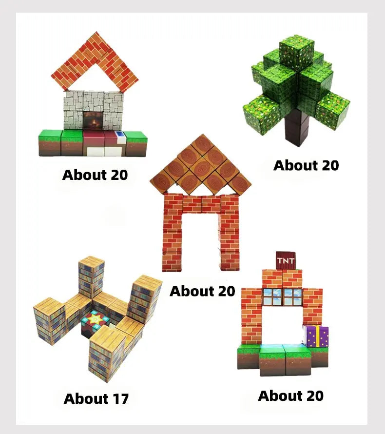 Craft, Stack & Play – Minecraft-Themed Magnetic Blocks for Builders-in-Training