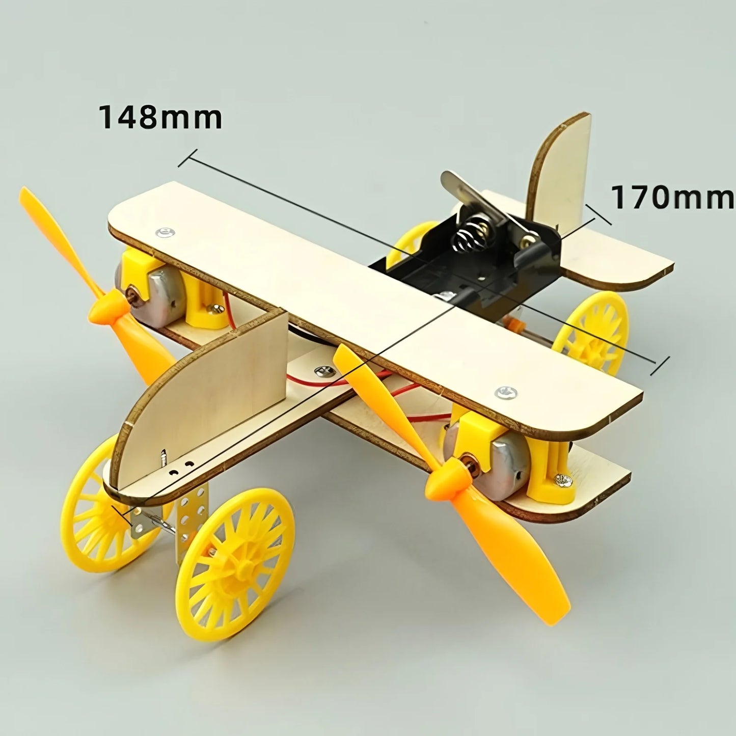 DIY Wooden Airplane Model Kit – STEM Educational Toy for Kids