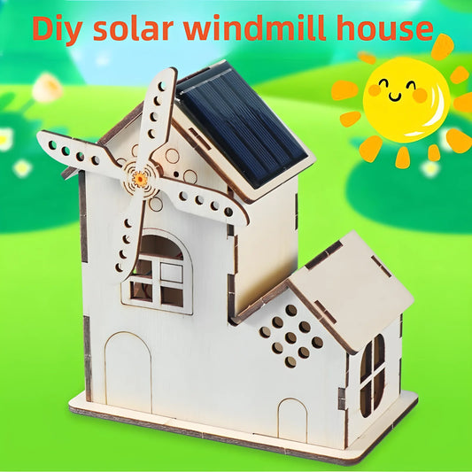 DIY Solar Windmill House Kit – Hands-On Educational STEM Model