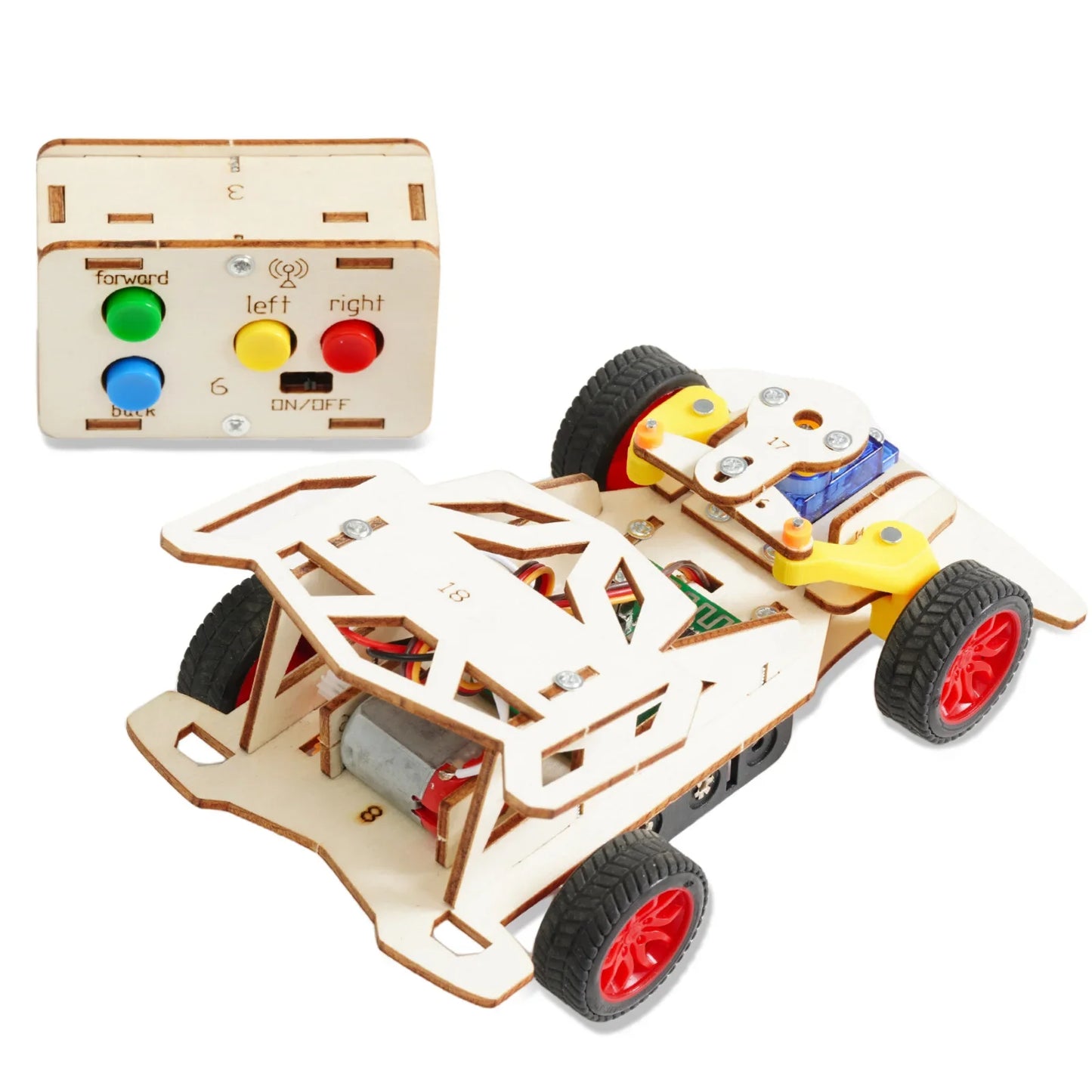 DIY Remote Steering Car Kit – Educational STEM Toy for Kids
