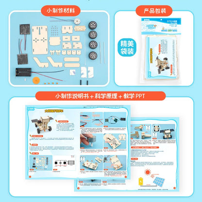 Solar-Powered STEM Kit – Electric Car & Fan Model