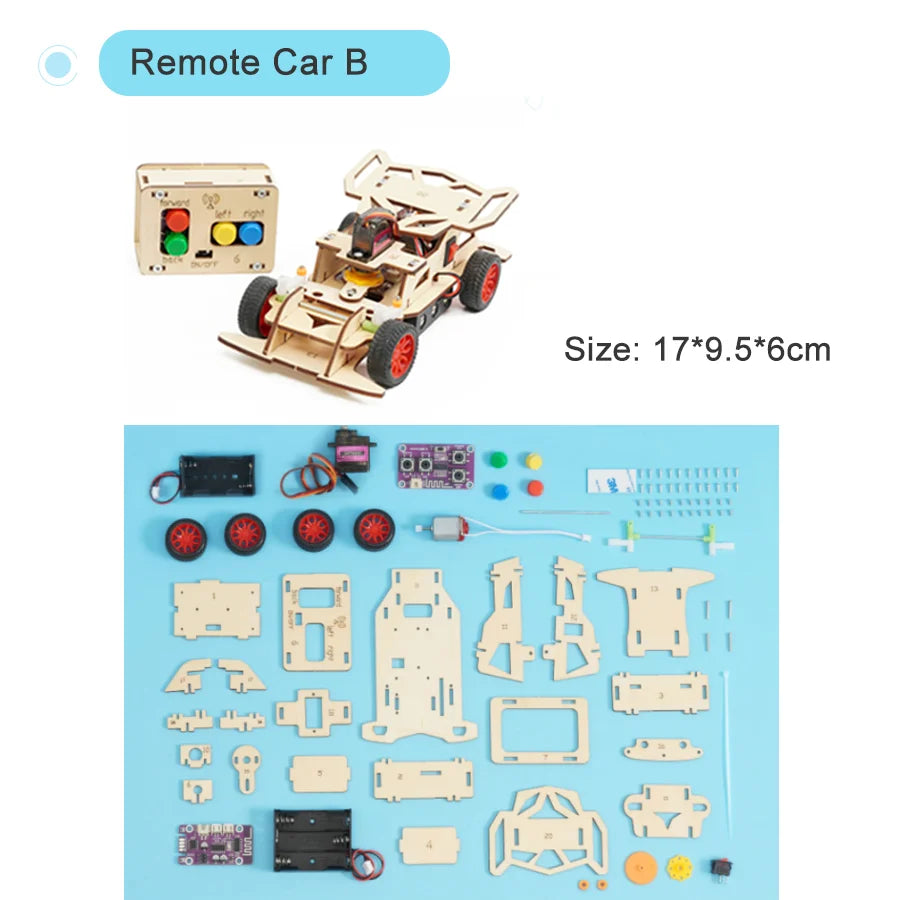 DIY Remote-Control Vehicle Kit – Multiple Models | STEM Educational Science Toy for Kids