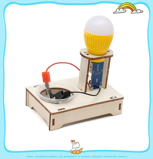 DIY Salt Water Powered Generator – Wooden STEM Science Kit for Kids