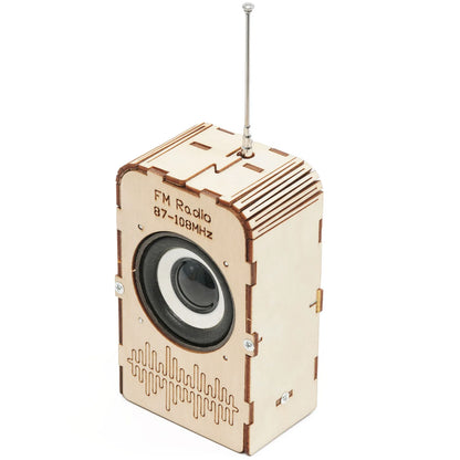 DIY FM Radio Kit – Build-Your-Own Wooden STEM Science Toy