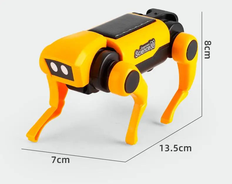 Solar-Powered Mechanical Pet DIY Kit (Dog & Cat Head Included)