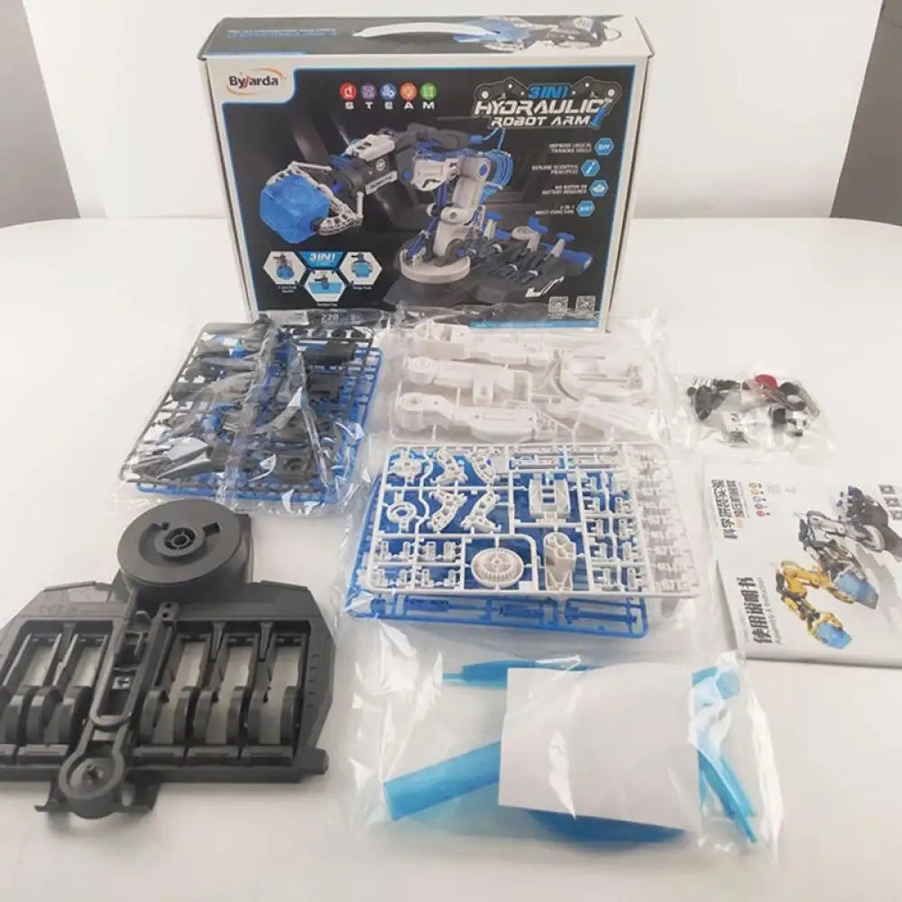 DIY Hydraulic Robot Arm Kit – 3-in-1 STEM Educational Toy