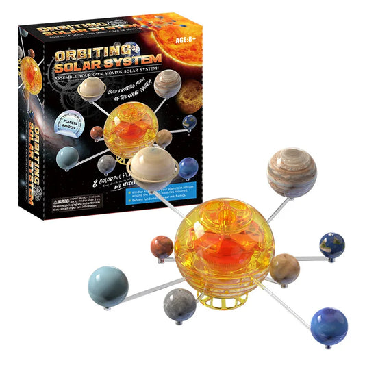 Wind-Up Solar System Model Kit – Build & Explore Planetary Orbits with Moving Gears