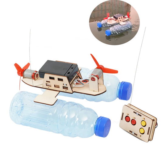 Wireless Remote Control Wind Boat DIY STEM Kit – Educational Toy for Kids