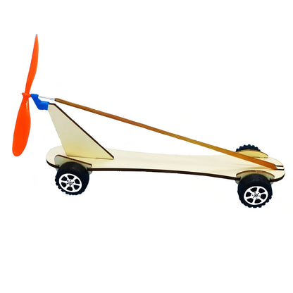 DIY Rubber Band Powered Car – STEM Educational Kit for Kids