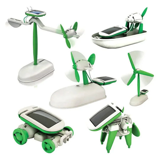 6-in-1 Solar Powered STEM Building Kit – Educational DIY Toy Set for Kids