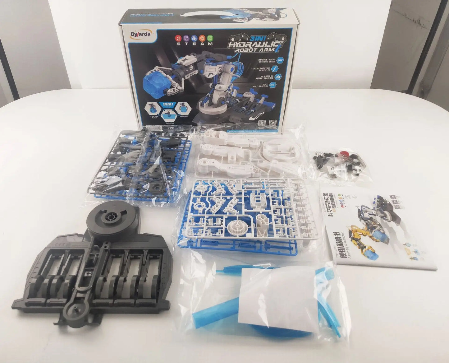 DIY Hydraulic Robot Arm Kit – 3-in-1 STEM Educational Toy