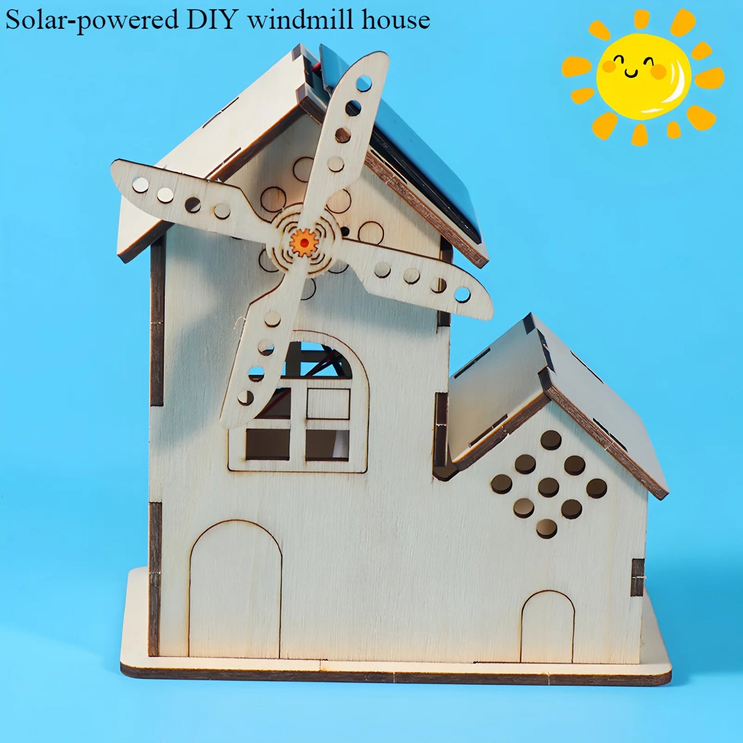 DIY Solar Windmill House Kit – Hands-On Educational STEM Model