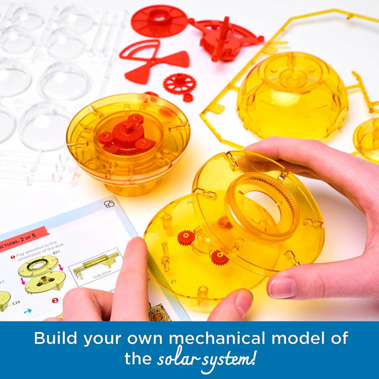 Wind-Up Solar System Model Kit – Build & Explore Planetary Orbits with Moving Gears