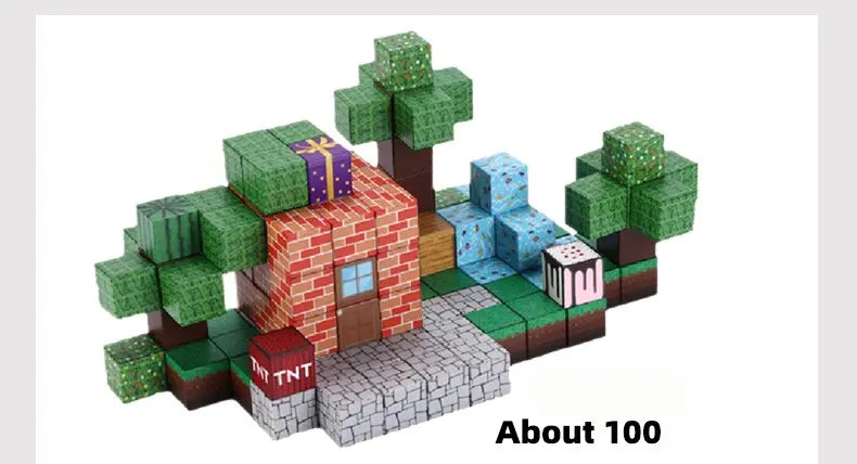 Craft, Stack & Play – Minecraft-Themed Magnetic Blocks for Builders-in-Training