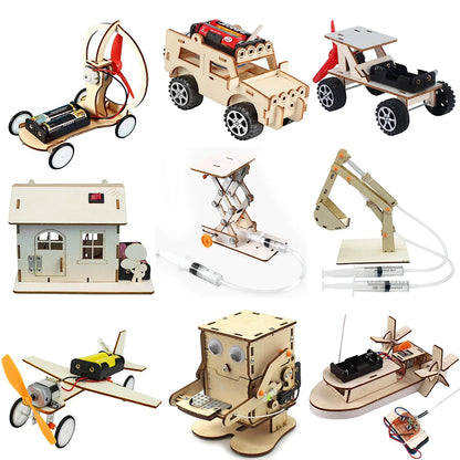 Battery-Powered Wooden DIY Kits – Remote Control STEM Projects for Kids