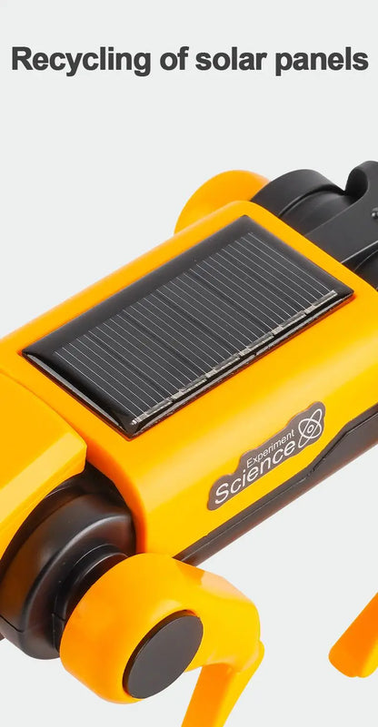 Solar-Powered Mechanical Pet DIY Kit (Dog & Cat Head Included)