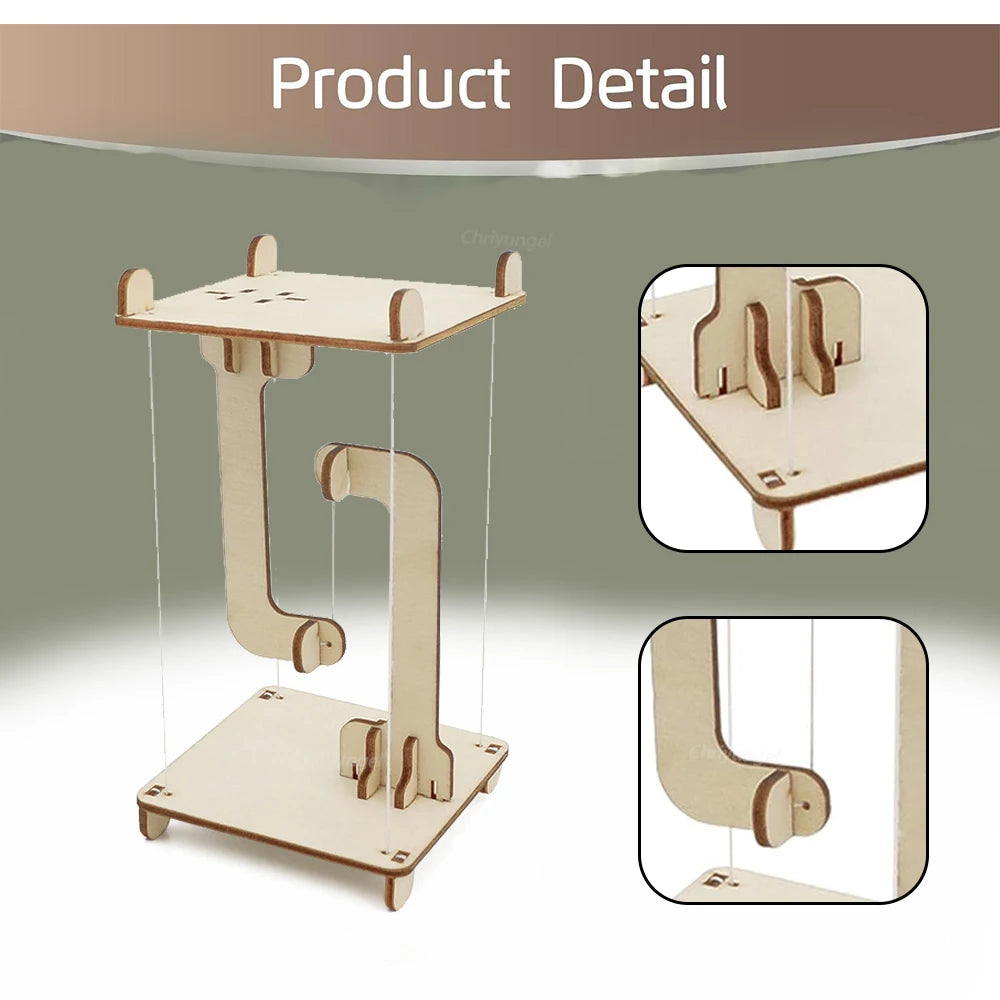DIY Anti-Gravity Wooden Toy Kit – Educational Hands-On STEM Activity for Kids