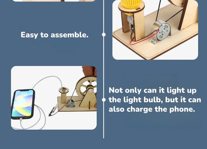 DIY Hand Crank Generator STEM Kit – Build Your Own Power Source!
