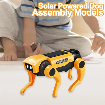 Solar-Powered Mechanical Pet DIY Kit (Dog & Cat Head Included)