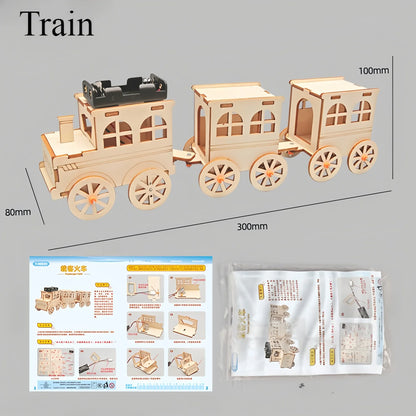 DIY Wooden Vehicle Model Kit – Build & Explore STEM Learning Multiple Vehicle Styles Available