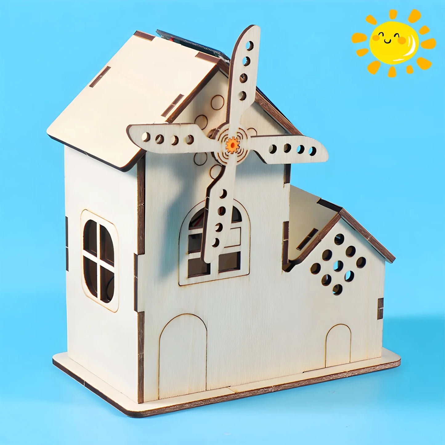DIY Solar Windmill House Kit – Hands-On Educational STEM Model