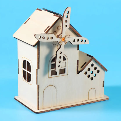 DIY Solar Windmill House Kit – Hands-On Educational STEM Model