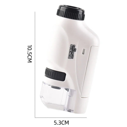 Pocket-Sized LED Microscope – 60X to 120X Magnification