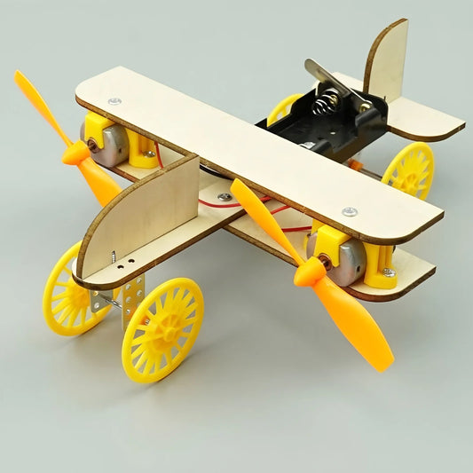 DIY Wooden Airplane Model Kit – STEM Educational Toy for Kids
