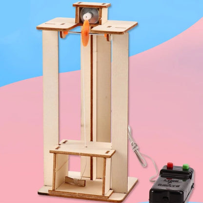 DIY Electric Elevator Lift Kit – Hands-On STEM Puzzle for Kids